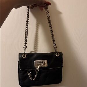 Michael Kors Black Mini Bag with Chain Strap